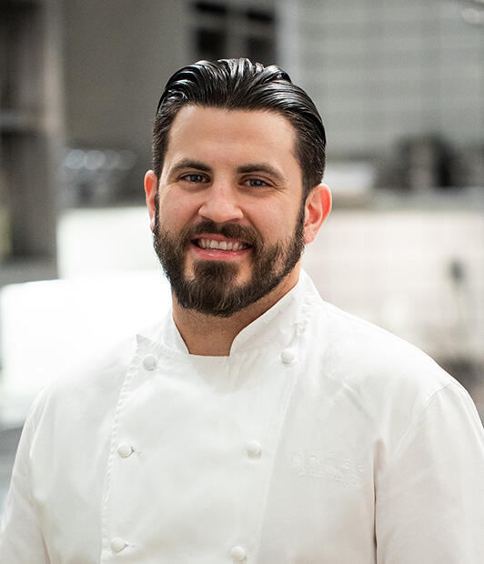 Portrait of Per Se Chef de Cuisine Chad Palagi