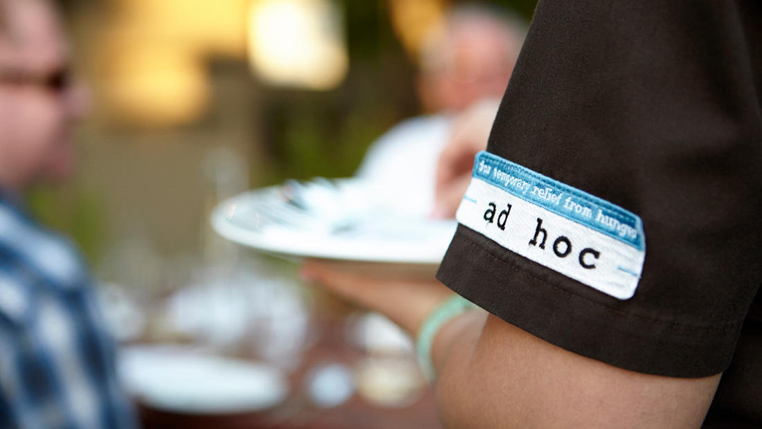Ad Hoc logo employee uniform